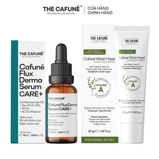  Combo Serum Mụn Cafuné Flux Derma Gel 20g + Kem Dưỡng Ẩm Witch Hazel 40g - Chăm Sóc Da Mụn Hiệu Quả 