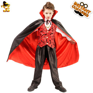 Halloween Kinh Dị Trẻ Em Trang Phục Hóa Trang Hóa Trang Trang Trang Phục Sân Khấu Trang Phục Trình Diễn Trang Phục Ma Cà Rồng Bé Trai