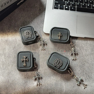  Mới Đơn Giản Dành Cho Apple AirPods 1 2 3rd 4th Pro 2 Sáng Tạo Kim Loại Mặt Dây Chuyền Chống Rơi Tai Nghe Bluetooth Sạc Hộp Bảo Quản 