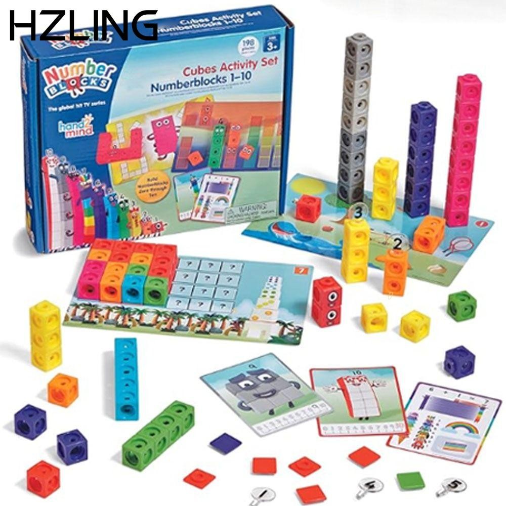 HZLING Numberblocks, Xây dựng kỹ năng toán học sớm Khối xây dựng nhiều màu, Tượng nhỏ số 1 đến 10
