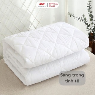 [TẶNG KHĂN]Tấm Bảo Vệ Nệm Chống Thấm Nanomex 3 Lớp Trần Bông, Không Nóng Bí Dành Cho Đệm 5-30cm