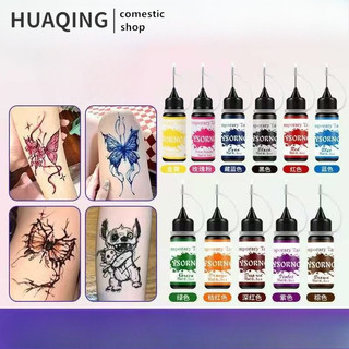 Mực xăm tạm thời, 10ml Diy Tattoo, Quà tặng nghệ thuật cơ thể Tint Paint Makeup Kit Beauty