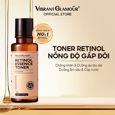 Toner Retinol VIBRANT GLAMOUR  Chống lão hóa Làm trắng, Chống nhăn Làm săn chắc Mịn màng 100ml