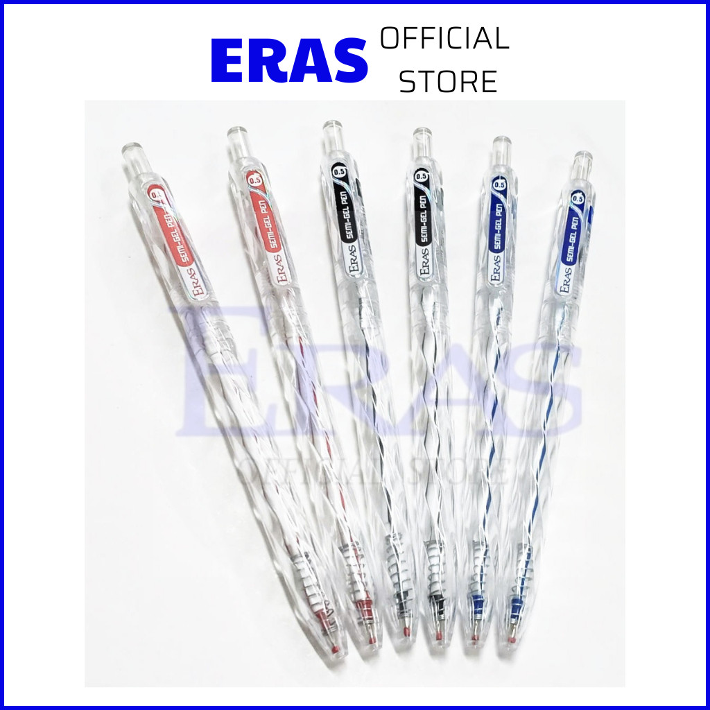 Bút Bi Bấm 0.5mm Eras E173 - Bút Bi Cho Học Sinh, Văn Phòng