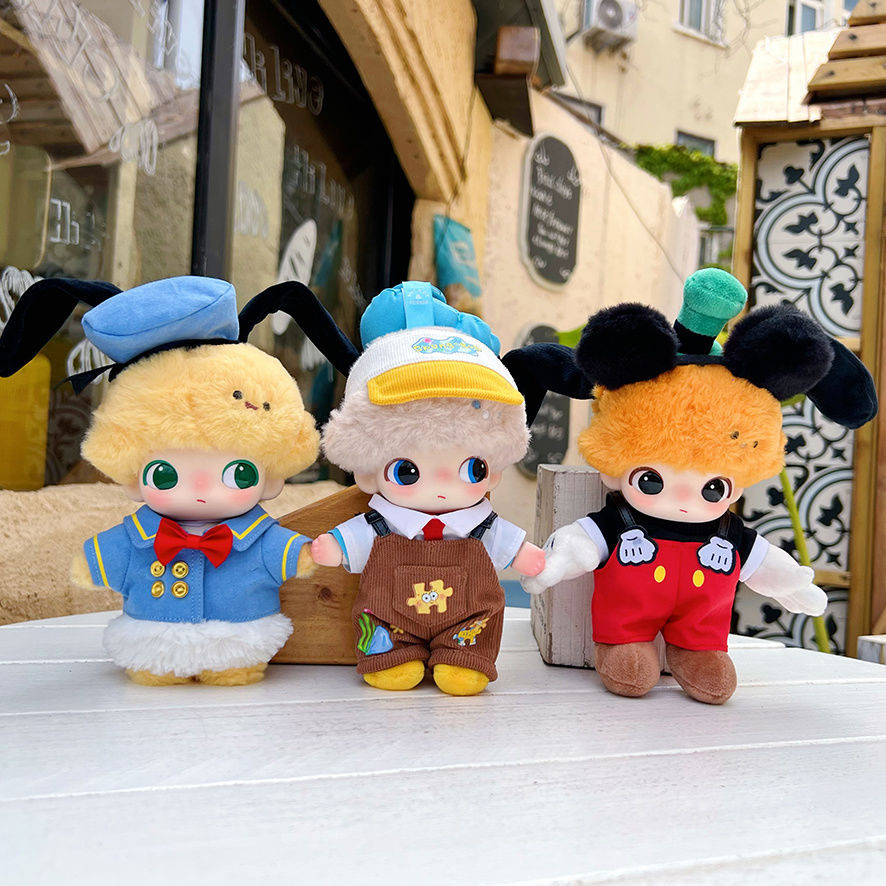 Dimoo Quần Áo Trẻ Em Vịt Donald Mickey SpongeBob SquarePants Set Pop Mart Disney Series DIMOO Quần Á