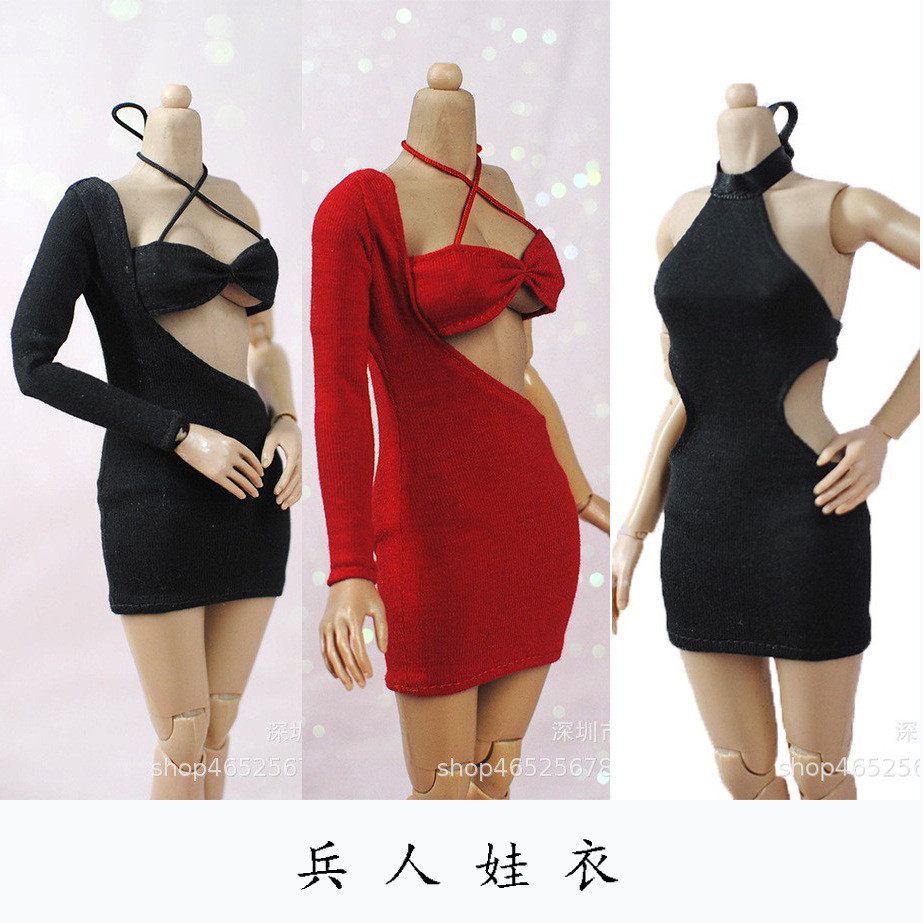 Thời Trang Mới Nữ Lính 1 / 6 Quần Áo Cho Bé 6 Điểm Nữ Lính Thời Trang Gợi Cảm Váy Quần Áo Phụ Kiện A