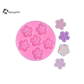 Maxgepc Hoa Sakura Silicone Sugarcraft Khuôn Nhựa Dụng Cụ Cupcake Khuôn Nướng Bánh Kẹo Trang Trí Bánh Dụng Cụ Mới