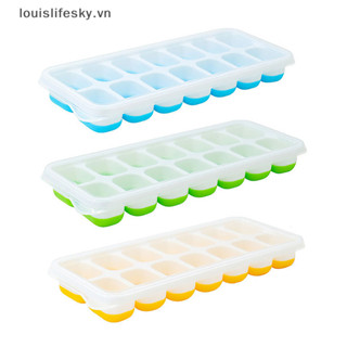 Lsvn 14 Lưới Silicon Khay Đá Khuôn Hộp Làm Đá Viên Không Độc Hại Bền Thanh Quán Rượu Rượu Đá Khối Máy Làm Dụng Cụ Nhà Bếp Phụ Kiện HOT