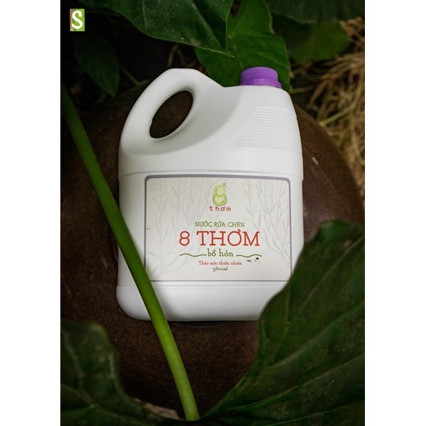 Nước rửa chén 8 Thơm Bồ Hòn 3,8 lít (Can)