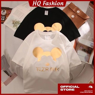 Áo thun Mickey form rộng vải  cotton co dãn 4 chiều, áo phông nam nữ unisex phong cách ulzzang - HQ Fashion