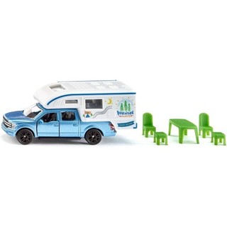 Đồ Chơi Mô Hình Xe Siku Ford F150 Pick-Up Camper 1693 - Màu Xanh - Siku