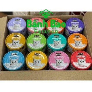 Pate sữa dê kit cat dành cho mèo lon 70g - pate cho mèo kitcat goat milk