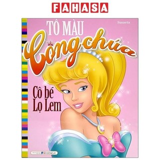 Sách tô màu công chúa - cô bé lọ lem