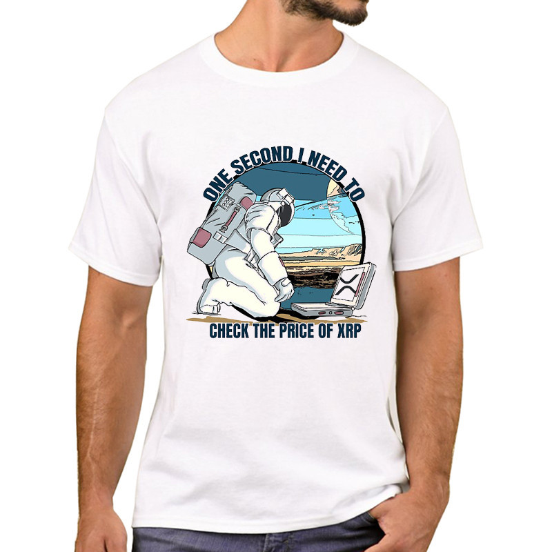 TEEHUB Một giây để kiểm tra giá của XRP Áo nam tay ngắn Áo thun Cardano Coin ADA Crypto In hình Áo t