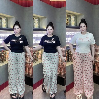 50-75KG SET ÁO CROPTOP ĐÍNH NƠ QUẦN SUÔNG NƠ BIGSIZE VƯƠNG NGỌC HÂN