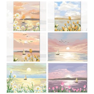  Họa Tiết Hoa Phong Cảnh Tranh Gắn Đá 5d Full Kim Cương Phòng Khách DánDiamond Cross Stitch Phòng Ngủ Phòng Ăn Thêu Kim Cương Trang Trí Nhà Cửa 30x40cm / 40x50cm / 50x60cm