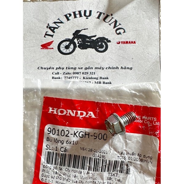 Ốc 6 ly 10 đầu 8 pát dầu (Con) Mã hàng:90102KGH900