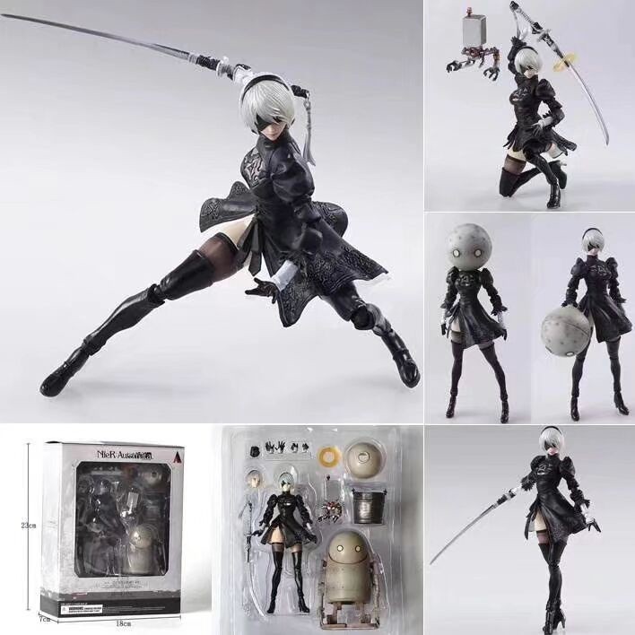 Model NieR: Automata: 2B & Machine Lifeform Nhân vật hành động "NieR" Series YoRHa No.2 Type B (2B) 