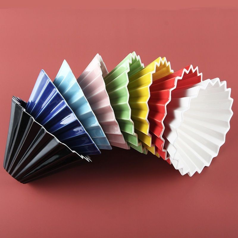Cốc lọc Origami bằng gốm, cốc lọc cà phê pha bằng tay, cốc nhỏ giọt cốc lọc bánh gốm hình nón