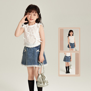 Áo Vest Bé Gái Hàn Quốc Trẻ Em Nơ Áo Thun Không Tay Baby Sweet Top