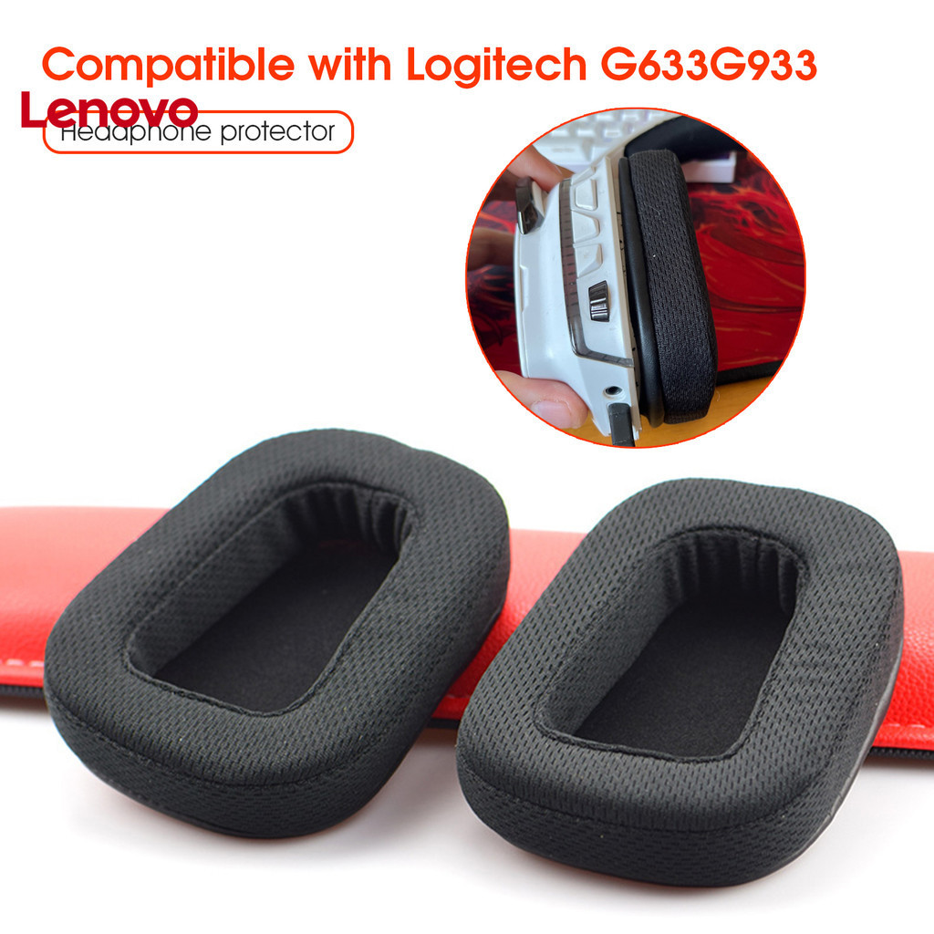 Lenovo 1 Cặp Tai Nghe Tay Siêu Mềm Cách Âm Tiếng Ồn Tốt Tai Nghe Thoáng Khí Giả Da Xốp Bịt Tai Cho Logitech G633 G933