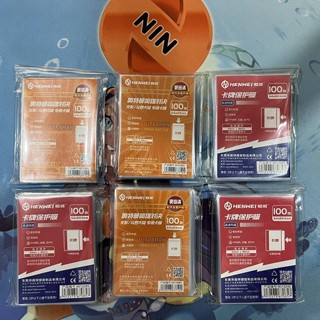   Chính hãng  Bộ 100 Bọc bài Inner sleeve Henwei bảo vệ card Pokemon Magic One Piece ... 