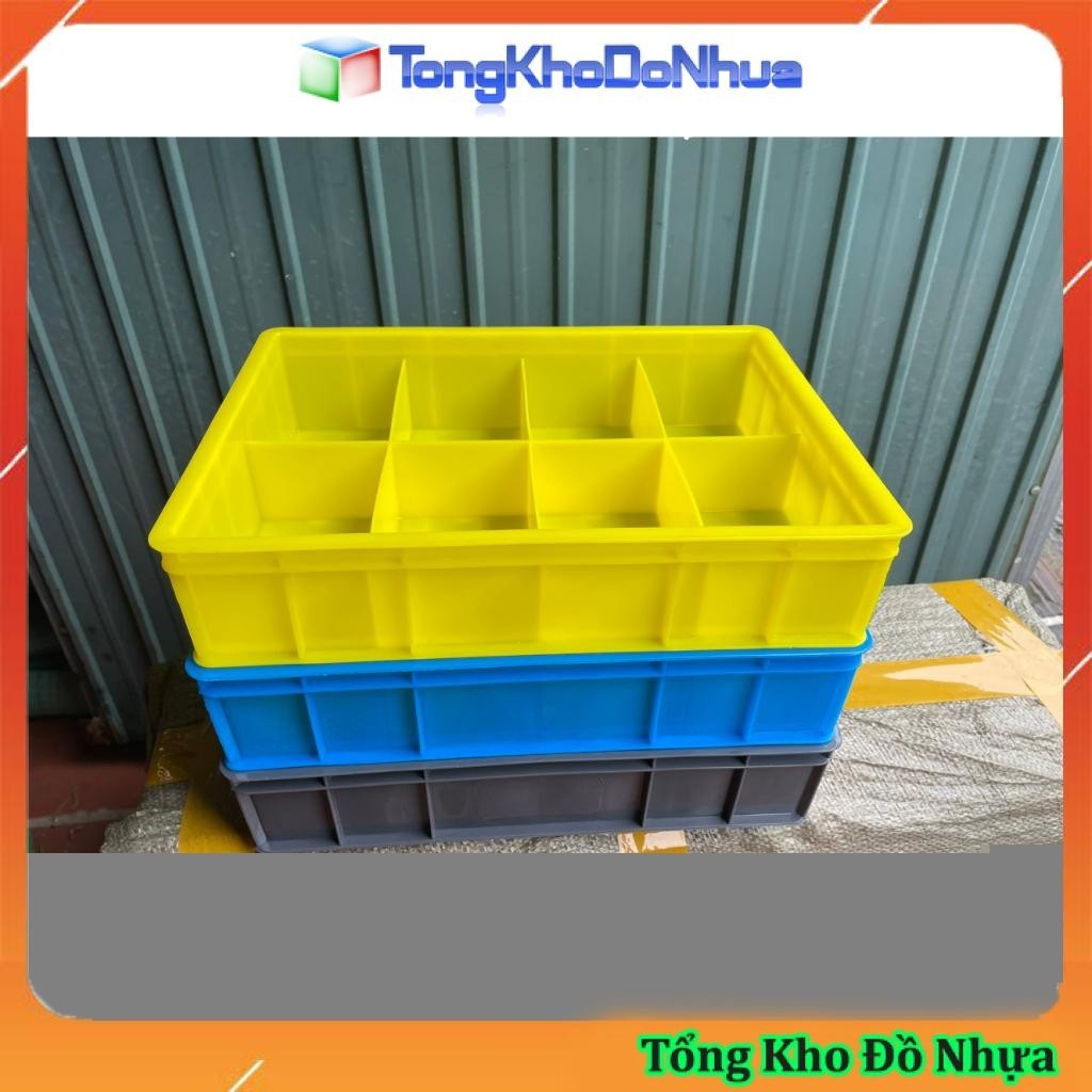 Khay Nhựa 8 Ngăn kích thước: 375x275x85mm Đựng Dụng cụ Đa Năng , linh kiện ốc vít nuôi cá TÙY CHỌN M