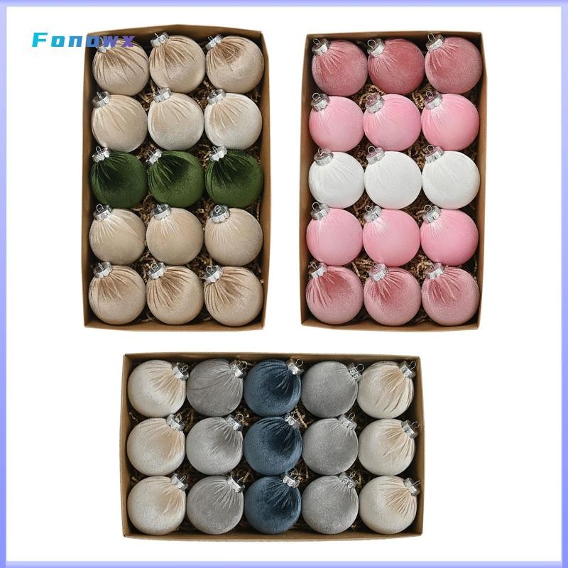 Set 15 Trái Châu Trang Trí Giáng Sinh
