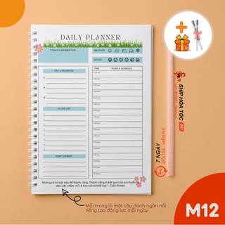   Daily Planner - Basic  Sổ Tay Kế Hoạch Mục tiêu Nhật Ký Hàng Ngày Daily Planner A5 Bìa kính mờ - ST02_M1 