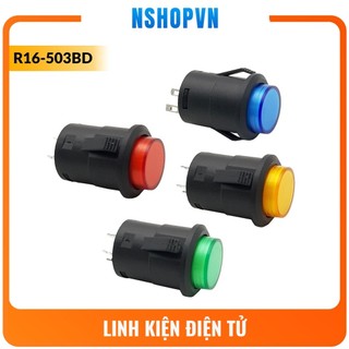 Nút nhấn nhả có đèn gài hộp kiểu gài 16mm R16-50
