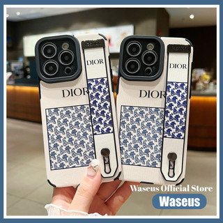 Ốp Điện Thoại Dây Đeo Tay Sang Trọng Cho iPhone 16 Pro Max 15 14 13 12 11 Pro Max 7 8 Plus XS Max XR X Cover