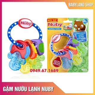 Gặm nướu cho bé Nuby hình chìa khóa – Ngậm nướu lạnh silicon Nuby