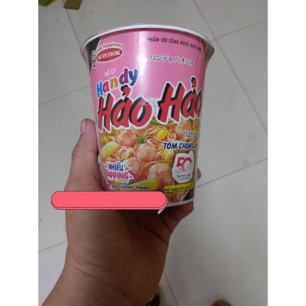 Mì ly/cốc Handy Hảo hảo 67g (1 thùng 24 ly/ cốc)