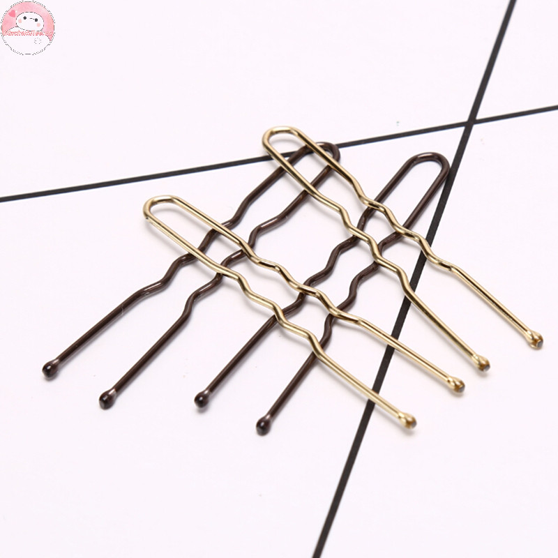 Bwhte 20 Cái / bộ Nữ Kẹp Tóc Hình Chữ U Kẹp Tóc Bobby Chân Kim Loại Barrette.