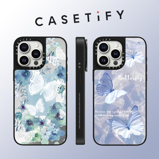 Casetify Graffiti Nước gợn sóng gương bướm mặt Ốp điện thoại cho iPhone 15 Pro Max 14 Plus 13 ProMax 12 12Pro 11 Vỏ bảo vệ cứng chống sốc