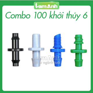 Nối 2 Đầu 5 Ly ( Gói 100 Cái ) Dùng Kết Nối Ống LDPE Hoặc Các Phụ Kiện Trong Hệ Thống Tưới Tự Động - Lam Anh