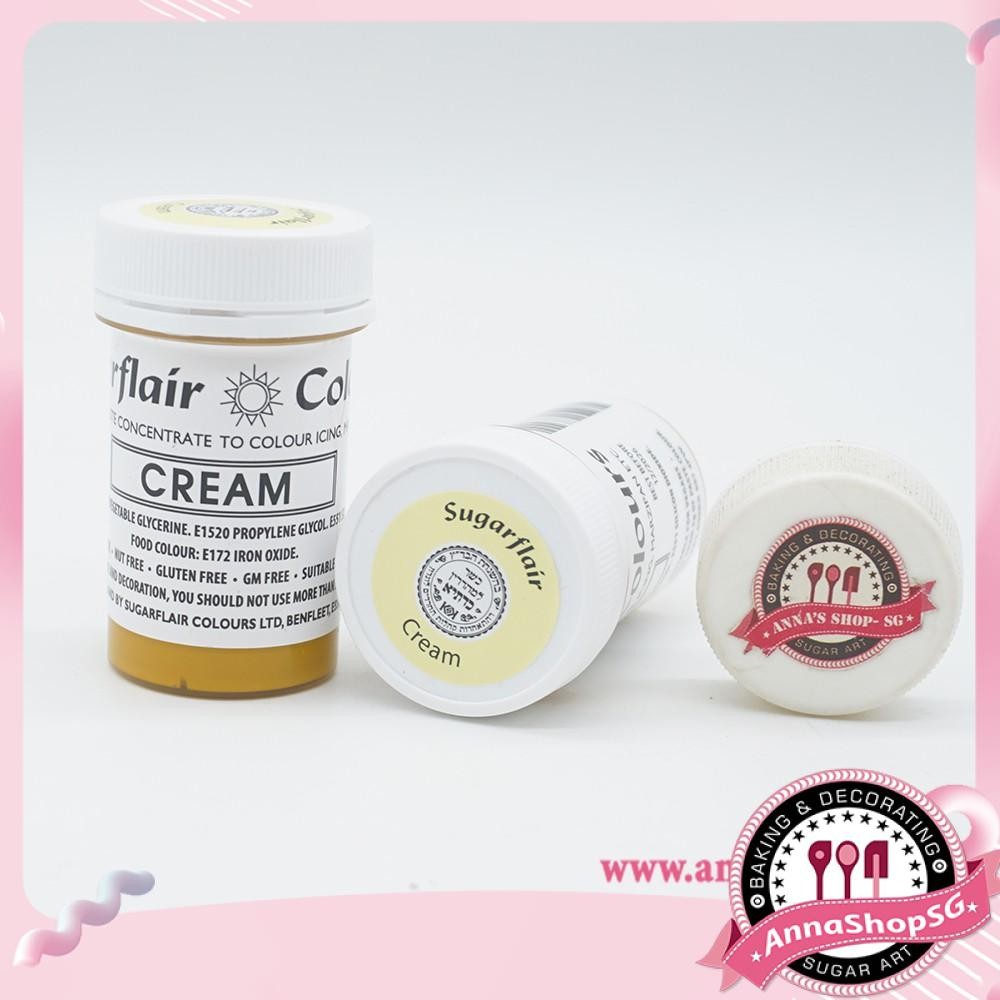 MÀU THỰC PHẨM SUGARFLAIR - CREAM 25G