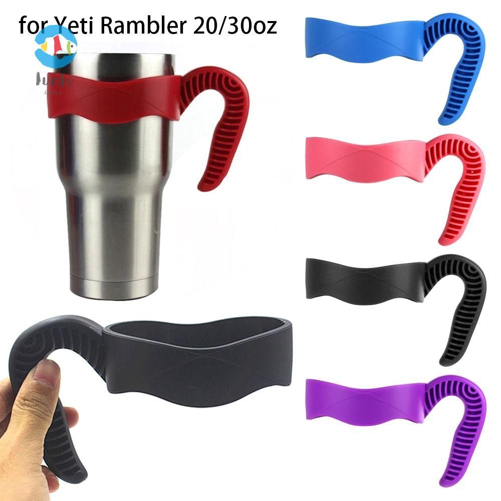 LUOLUVO 1 Cái Tay Cầm Cốc Cốc, Đế Cốc 5 Màu Giá Đỡ Bình Nước, Drinkware Di Động Chai Phụ Kiện Cốc Uố
