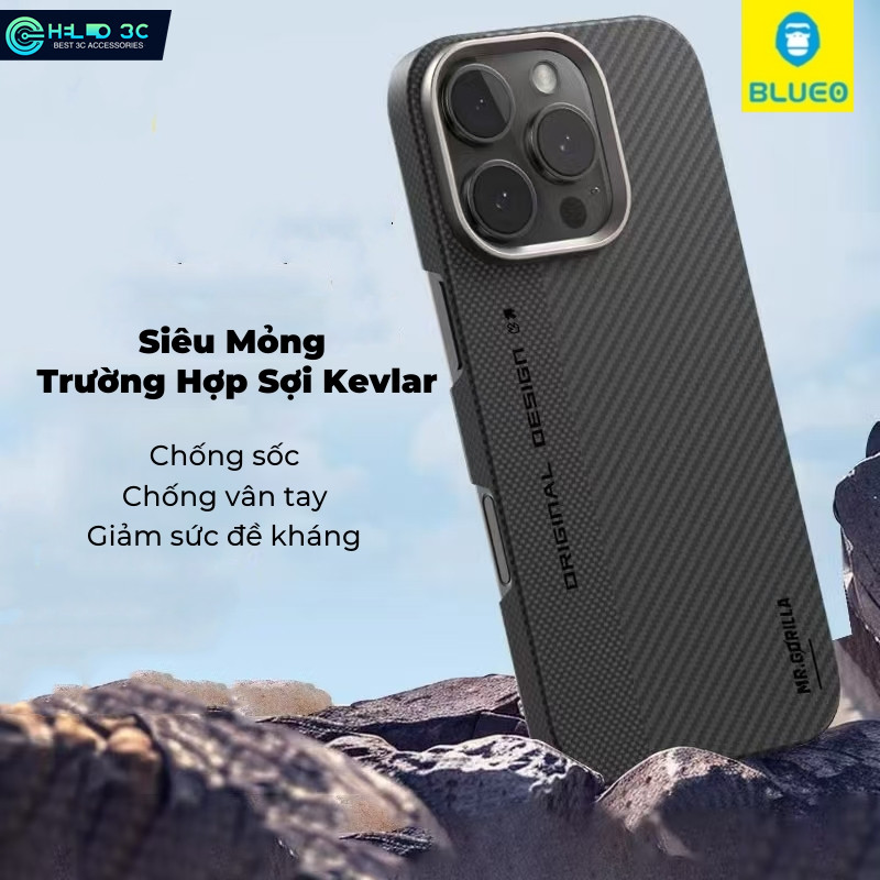 Ốp lưng Kevlar cho ốp lưng iphone 13/14/15/16 cho ốp lưng iphone 16 pro max shockproof