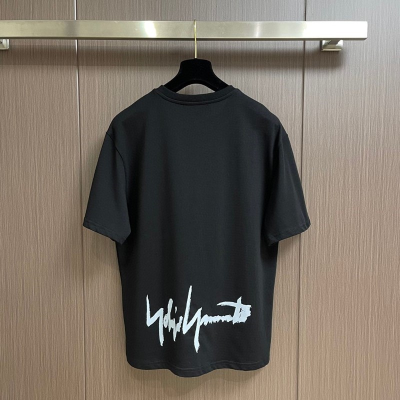 Y3 Yamamoto Yohji 24 Chữ Ký Graffiti In Áo Thun Tay Ngắn Y3 Yamamoto Yohji Nam Nữ Cotton Rời Nửa Tay
