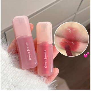 Owenjames Ice Mirror Glass Lip Glaze, Water Gloss Lip Gloss, Son dưỡng ẩm và dưỡng ẩm, Son bóng.