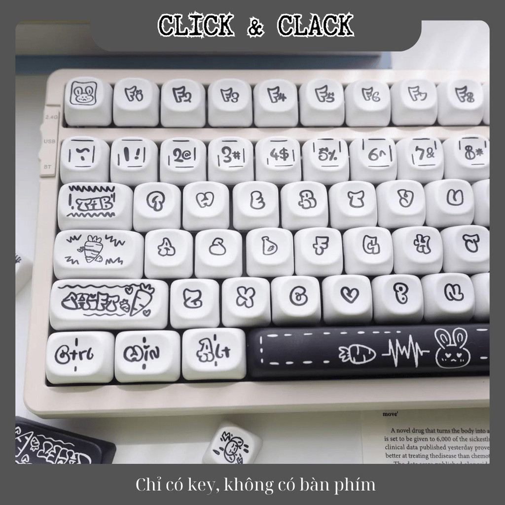 [Tổng hợp] keycap MOA profile cực dễ thương - Chất liệu PBT dyesub cao cấp dùng nhiều layout | BigBuy360 - bigbuy360.vn