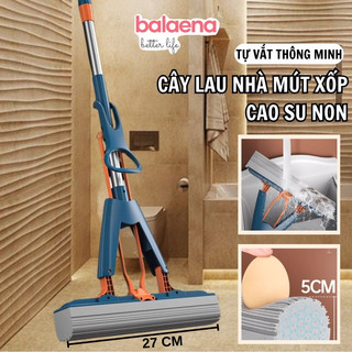  Cây lau nhà tự vắt thông minh thiết kế đầu mút cao su non loại tốt siêu hút nước 