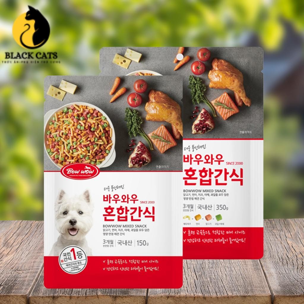 [Chính Hãng] Snack hỗn hợp cho chó Bowwow Hàn Quốc [150gr & 350gr]