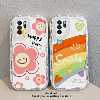  Ốp lưng OPPO Reno 6Z 5G OPPO Reno6 Z 5G Ốp điện thoại trong suốt có họa tiết mèo dày và họa tiết cầu vồng được che phủ hoàn toàn và chống rơi NCX2 