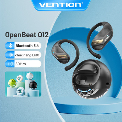 Tai nghe Bluetooth dẫn truyền xương Vention Tai nghe Bluetooth 5.4 Tai nghe điều khiển cảm ứng chống nước mở không dây cho iPhone / Xiaomi / Samsung