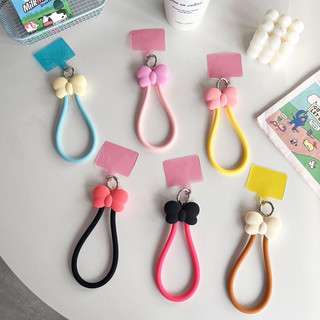 Ốp Điện Thoại Silicon Mềm Dây Hoạt Hình Anime Đa Năng Giá Đỡ Cổ Tay Chống Mất Móc Khóa Vòng Dây Buộc