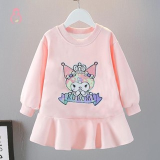 DPGT  Bé Gái Mùa Thu Đông Dễ Thương Váy Áo Len Thời Trang Cho Bé Váy Trẻ Em Hoạt Hình Hàn Quốc Váy Công Chúa Quần Áo Trẻ Em OHG