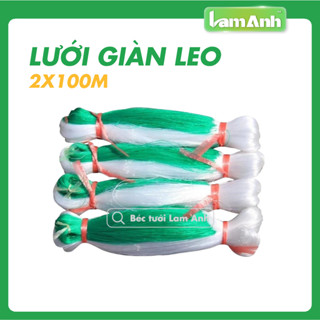  Lưới giàn leo 2x100mx400gr giàn lưới hỗ trợ trồng cây dây leo lười làm giàn cây leo dưa chuột khổ qua mướp bầu - Lam Anh 
