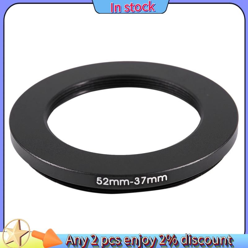 Còn hàng-52mm-37mm 52mm đến 37mm Bộ chuyển đổi vòng đen cho máy ảnh